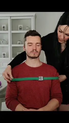 I borrowed his belt to measure his body #asmr #femaleasmr #belt #measure #body #asmrroleplay #asmrvideo 