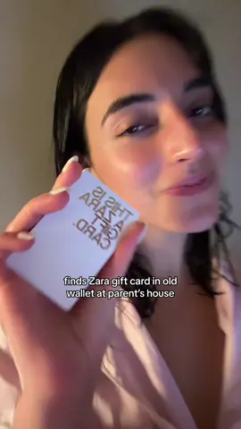 about to pay a fine, you win some you lose some #zara #giftcard #oldwallet 