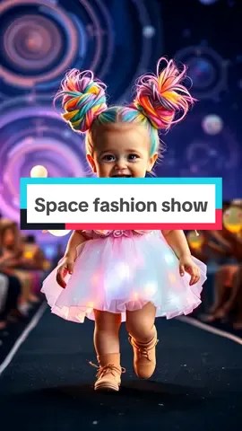 ✨👶 Get ready for the cutest, most out-of-this-world fashion show you’ve ever seen! 🚀🌌 Our little stars are shining brighter than the galaxies as they walk the runway in open space, wearing futuristic outfits that glow like the stars ✨🌠. From spiky hair to holographic dresses, these cosmic cuties are strutting their stuff alongside adorable alien friends 👽💕. The backdrop? Just a few galaxies and nebulae swirling in the distance 😉🌟. Watch the magic unfold as the universe cheers for these little fashion icons! #SpaceFashion #CosmicCuties #BabyFashionShow #GalacticStyle #fashion #baby #ai #aigenerated 
