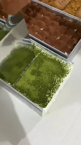 Matcha tiramisu 🌸 #tiramisu #matchatiramisu #tiramisucake #cakemedan #jajananmedan #tiramisusodok #tiramisumedan 