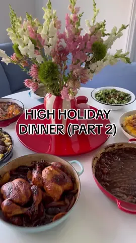 HIGH HOLIDAY DINNER (PART 2) recipes are on my substack 👉🏼 ariellenir.substack.com