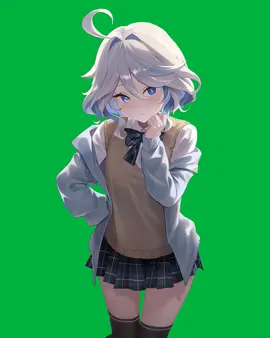 nih GREEN SCREEN FURINA, preset ada di grup #fyp #preset #gfxmanipulation #gfx #anime #gerak #HD #furina #GenshinImpact #60fp 