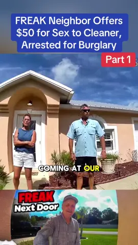FREAK Neighbor Offers $50 for Sex to Cleaner, Arrested for Burglary #cops #police #policeoftiktok #lawenforcement #flypシ #viral 
