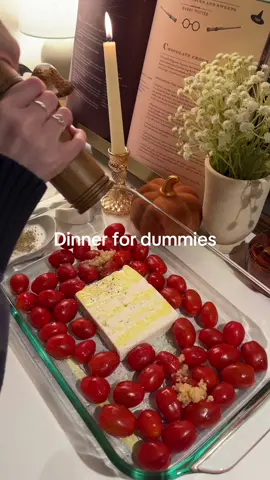 Me once a week 😩 Full recipe: 1 block feta cheese  2 containers of cherry tomatoes 3 tbs olive oil   1 tbs minced garlic  1/2- 1 tbs italian seasoning  Salt and pepper to tatse  Red pepper to taste 3/4 box of pasta #DinnerIdeas #yummy #easydinner #Recipe 