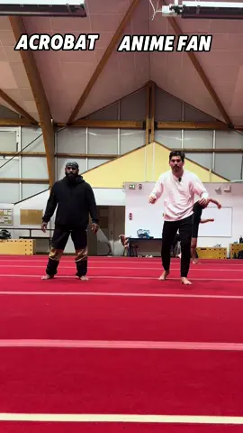Acrobat vs fan d’anime 😱#manga #anime #trick 