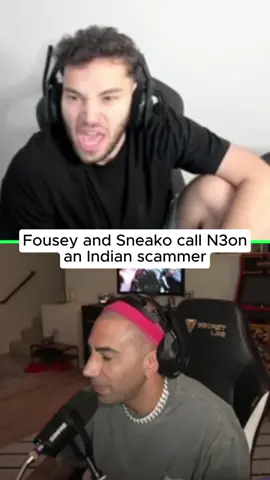 Fousey and Sneako call N3on an 'Indian scammer' #adinross #fousey #n3on 