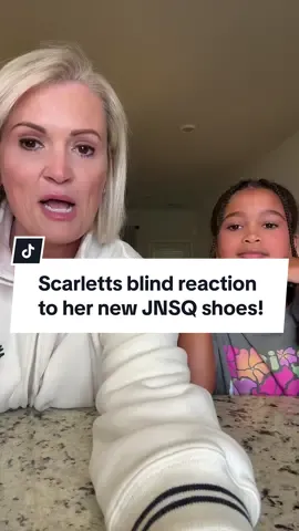 Scarletts blind reaction to her new shoes!! Search 6455L on SHEIN JNSQ to dress your sporty kids at amazing prices! 🔥  @SHEIN @SHEINUS #sheinkids #ad