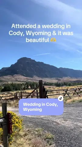 Absolutely beautiful wedding in Cody, Wyoming. #codywyoming #wyoming #weddingseason #wyomingtok #wyomingisntreal #travel 