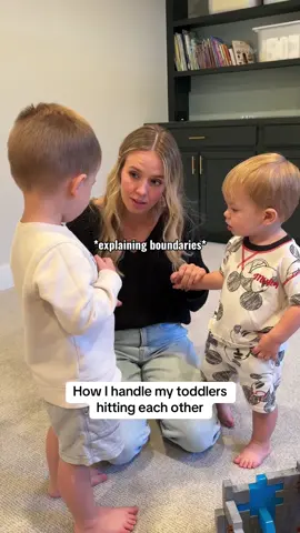 These two little guys keep me on my toes, especially when they start hitting each other. Instead of reacting with frustration, I’ve been focusing on teaching them how to express their feelings without hurting one another. It’s all about setting boundaries with love, staying calm (even when it’s hard), and showing them how to resolve conflicts peacefully. Some days are tougher than others, but we’re learning together. 💛 Gentle reminders, lots of hugs, and plenty of patience are what help us grow through these moments.  #gentleparenting #gentleparent #toddlermom #toddlerlife #toddlerlearning #momtips #momlife #momlifeunfiltered #momlife💕 #parentingtips #parentingadvice #parentingwithpurpose #momadvice #bigfeelings #momsupportingmoms 