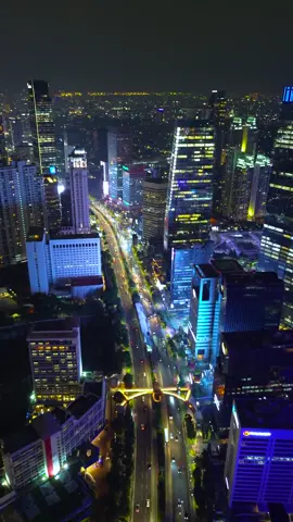 Jakarta malam hari 🌃 #jakarta #citylights #fypシ゚ #dronevideo #dji #jakartaseru