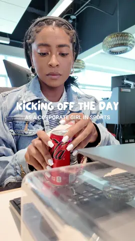 If you see me drinking a coke, my energy must be low low. 😴#corporatelife #womeninsports #corporatetiktok #blackgirlmagic #blackgirlcontentcreator 