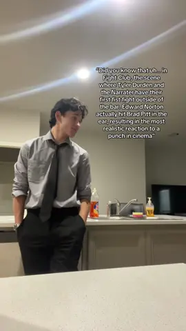 Need to find a girl that will listen to me yap about film for hours #fightclub #tylerdurden #thenarrator #bradpitt #edwardnorton #tylerdurdenedit #americanpsycho #cinema #movie 