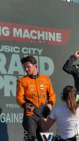 Pato podium >>  #indycar #racing #mclaren #Motorsport #po5 #patriciooward #arrowmclaren #nashville #podium @Pato O’Ward  