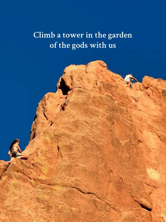Quick garden route to end the day off right #college #coloradocollege #climbcolorado #gardenofthegods 