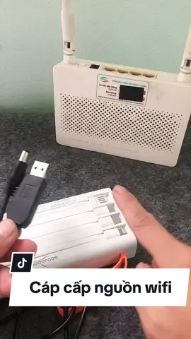 Cáp cấp nguồn wifi khi mất điện ngày mưa bão ngày hè, chuyển nguồn từ 5v lên 12v cho modem wifi 3 nhà mạng. #capcapnguonwifi #capcapnguonrouter #capnguonchowifi 