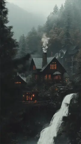 Theres just something about rainy days and small sleepy towns 😌🌲🌧️ #cozy #cozyvibes #fallvibes #cozyrain #cozyaesthetic #rainyday 
