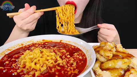 asmr spicy noodles #asmr #먹방 #foryou #mukbang 