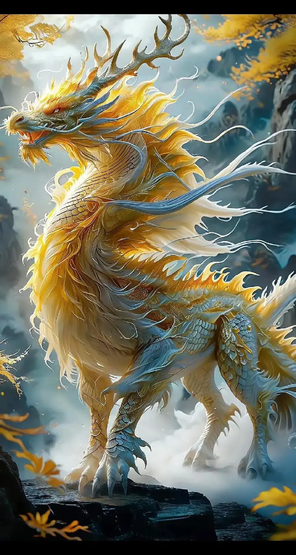 #hinhnendep #anhdep #ngau #手机壁纸 Long- phượng- Kỳ lân