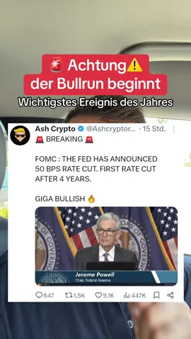 Achtung, der Bullrun beginnt! Das wichtigste Ereignis dieses Jahres ist vorbei, und die Erwartungen wurden erfüllt oder übertroffen! Außerdem passieren noch andere Dinge, hör genau hin!  Kryptowährung, Bitcoin und Ethereum und so weiter können jetzt richtig nach oben gehen, was denkst du? #Kryptowährungen #Kryptowährung #krypto #Bitcoin #kryptonews #bullrun #xrp #Kryptomarkt 