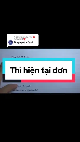 Trả lời @❤️TuYeuLinh❤️ Ôn tập thì hiện tại đơn cho các bạn mất gốc nè #hoctienganh #tienganhmshanh #laygoctienganhmshanh #LearnOnTikTok #nguphaptienganh #tienganhmatgoc #tienganhcoban 