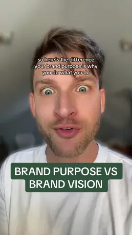 This is the difference between your brand purpose and your brand vision 🙃 #entrepreneur #ceo #cmo #corporate #brandingstrategy #branding
