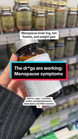 Because nothing beats this formulation line-up 😂 SAGE? SAFFRON? L-CARNITINE? ALPHA LIPOIC ACID? CHOLINE? ALL IN ONE SUPPLEMENT??? 🤩🤩🤩 #menopausehacks #fy #fypage #menopause #perimenopause