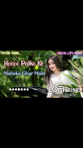 #Lofi #Song # Hoooo Palka Ke  Maheka Ghar Main Hindi #foryou #viraltiktok #Song 