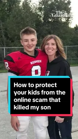 “In less than a six-hour-long conversation, my son was dead.” Jenn Buta’s 17-year-old son Jordan DeMay took his own life more than two years ago after being targeted by “sextortion” scammers online. Financial sextortion is a distressing trend in internet fraud where teenagers are being tricked into sending intimate pictures of themselves to fraudsters who then demand money and threaten to share the material with others. It is the fastest-growing scam affecting teenagers globally and has been linked to more than 27 suicides in the US alone – although Buta fears the true number is much higher. The National Crime Agency says west Africa has become a hub for sextortion gangs, and a wave of sextortion-related arrests have taken place in recent months. The Guardian found that detailed instructions and video guides on how to commit this scam were available freely on YouTube and Telegram, with criminals offering specialist and tailored tuition for further payment. @Jenn hopes that by telling her son’s story she will help young people who are targeted by sextortionists. Watch the video to hear the advice that Jenn and many law enforcement agencies regularly give. Click the link in bio to read our reporting on how west Africa’s online fraudsters have move into sextortion. If you need advice on the issues raised in this video in the UK and Ireland, Samaritans can be contacted on 116 123 or email jo@samaritans.org or _jo@samaritans.ie. In the US, the National Suicide Prevention Lifeline is _1-800-273-8255 