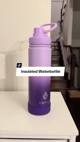 Insulated water bottle 💜 #waterbottle #insulatedwaterbottle #viral #viralthis #thisvideo #tiktokshopofficial #tiktokshopviral #trendy #trending #insulatedwaterbottle #goviralgo #civago #civagowaterbottle 