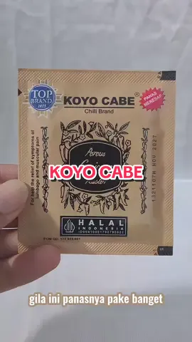 Koyo cabe merupakan produk koyo yang berbeda dari yang lain karena memiliki panas yang berlebihan, cocok untuk koleksi koyo di rumah ya, selain panas produk ini juga lebih lengket gak mudah lepas #guncangpromo99 #koyo #koyocabe #promoguncang99 