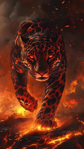 Flame Panther: The Fury and Power of Nature🔥🖤#FlamePanther #WildPower #NatureFury #BeastMode #EpicVisuals #FantasyArt #BurningPassion #VisualFeast #Panther #NatureBeauty