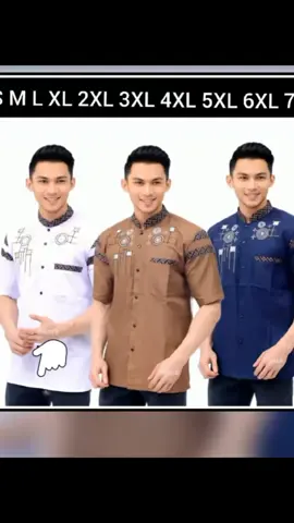 Baju Koko Pria Jumbo 3XL 4XL 5XL 6XL 7XL Lengan Pendek Terbaru Batik Bordir #kokopria #bajukoko #kokomuslim #tiktokaffiliatepemula 