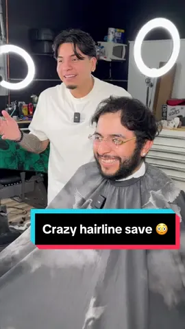 Crazy hairline save 😳 my cleint wanted a haircut to cover his forehead but he’s never gone to a real barber before his grandma and his girl used to cut his hair so i recommend him a texture fringe with a blowout taper and he was excited with the end result  Link in bio to book an appointment 💈#chicagobarber #j_da_barberr #chicago #chicagobarbers #berwyn #berwynbarber #lowtaper #transformation #fyp #savinghim 