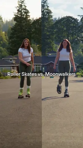 No, Moonwalkers aren't skates. 🤷‍♀️ Moonwalkers are the world's first robotic shoes that enable you to walk at running speed. Could you skate up a hill at running speed? Maybe, but it would take a lot of effort. With Moonwalkers, you won't break a sweat. #WearMoonwalkers #ShiftRobotics #RoboticShoes #TechTrends