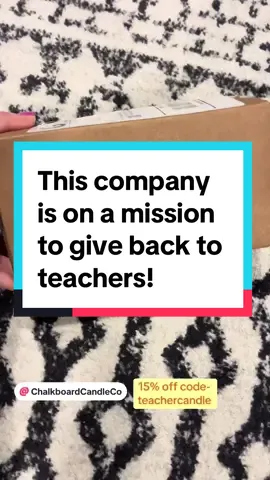 Let’s support this small business on their mission to give back to teachers!#teachersoftiktok #MomsofTikTok #chalkboardcandleco #giveback #supportteachers 