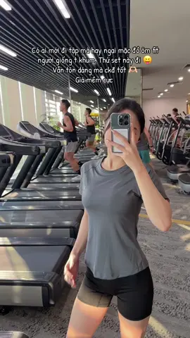 Ui cái chất này nó mềm nhé, vận động thoải mái mà thấm hút mồ hôi tốt 😝😝 ##reviewcamthuong##xuhuong##outfit##fashion##dotapgym##dotap##todayuwear