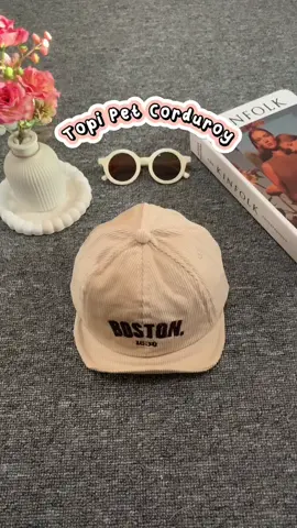 yakin nih gamau topi pet selucu ini?😍🤏🏻 #topianak #topibayi #topicorduroy #corduroy #fashionanak #ootdanak #ootdanakcowok 