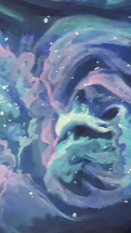 something new!! i probably should’ve been studying instead but this is 10x more fun #art #painting #acrylicpainting #universe #fyp #artistsoftiktok 