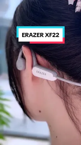 ERAZER XF22, bone conduction Bluetooth headphones! Comfortable to wear!#ERAZER XF22#xf22#earbuds #headphones #sound #fypシ゚viral #waterproof 