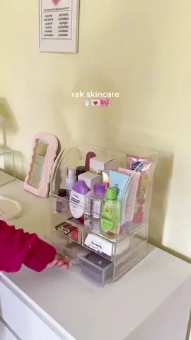 rak skincare tertutup 🤍🎀 #rakserbaguna #rakskincare #rakakrilik #tempatskincare #makeup #fyp 
