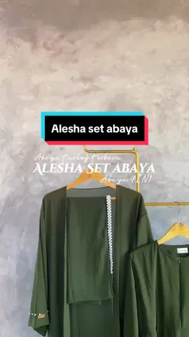 Haihai bund kita punya set abaya terbaru nih udah 4IN1 bagian tangan cantik banget nambah kesan elegan yu buruan diorder barang ready langsung kita proses hariini🥰 #dresskondangan #abayafashion #setabayapremium #abayawanitamuslimah #fyp #foryourpages 