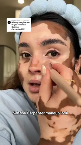 Replying to @Moon 🌙 Did anyone else think this song was called bAd chem?! Or just me?? #makeup #makeuptutorial #beauty #sabrinacarpenter #skincare #vitiligo #grwm 