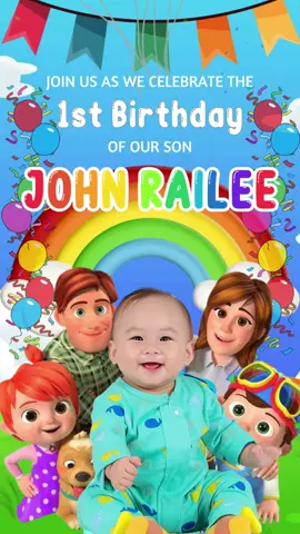 Happy birthday baby!  Cocomelon themed Digital Invitation. PM at Cosmic Latte Diary sa F B to avail mga mi.‼️Our video designs are crafted with care and creativity, and they belong to us. Please remember that copying without permission may lead us to kindly ask for it to be taken down. We appreciate your respect for our work.‼️#DIY #canva #baptismal #christening #baby #digital #ftm #babyessentials #souvenir #babiesoftiktok #fangirlmom #digitalinvitation #godparentsproposal #birthday #wedding #DIY #fyp