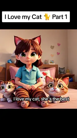 I love my Cat a heartwarming and heart touching song for children.  #kidsbelike #NurseryRhymes #KidsLearning #kids #cartoons #kidssongs #songsforkids #foryou #catsoftiktok  #catsongs songs  #catlove #ilovemycat #lyrics_songs #catlovers #kidscartoon 