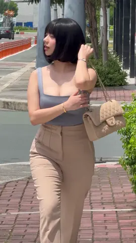 Coueen @dàmon s this hot weather even hotter in her Blaise top 🔥  She's wearing our Blaise Top in Light Gray — go get yours now 🛒 #jkandco #jkco #jkandcoueens #damon #damonfromheaven #coueendamon #verydemure #fyp 