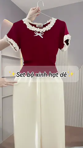 Set bộ xinh giá lại hạt dẻ #setboxinh #setbo#xuhuongtiktok #thoitrangnu #ria 