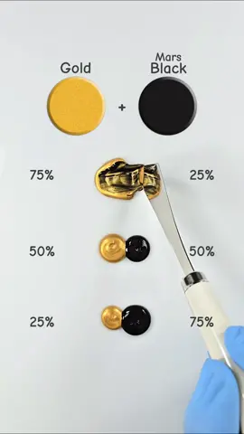 Let's Mixing Gold & Mars Black 😍  . . . . . . uk USA New York Chicago Iowa cedar falls uk Italy United States Denmark  #colormixing #artvideo #goldcolor #marsblack #foryou #art #colors #asmr #reels #mixing #paintmixing #satisfaying #uk #usa #usatoday #newyork 