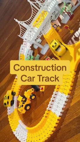 HOT ITEM ALERT 🔥 This construction car track is so cute, easy to assemble, and sure to be a hit with any car-loving little! Just pop the track pieces together, insert 1 AA battery into each racing car, and you’re good to go! Click the orange cart below or visit my showcase to get yours from the TikTok shop 🫶🏼 #cartrack #racingcars #constructiontoys #toycars #christmasshopping #giftsforkids 