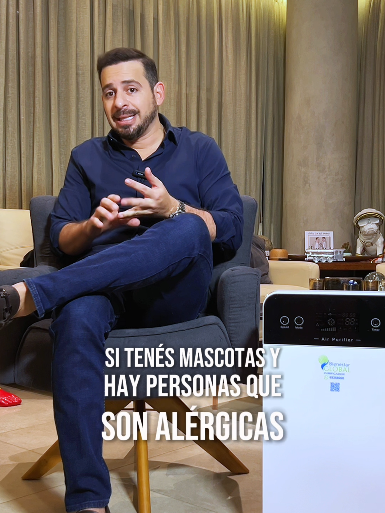 🍃 Nuestro 𝙋𝙪𝙧𝙞𝙛𝙞𝙘𝙖𝙙𝙤𝙧 𝙙𝙚 𝘼𝙞𝙧𝙚 elimina hasta el 99% de partículas contaminantes. 🚫 Respira con tranquilidad 😌 y cuida tu salud con 𝘽𝙞𝙚𝙣𝙚𝙨𝙩𝙖𝙧 𝙂𝙡𝙤𝙗𝙖𝙡. ¡Adquiere el tuyo ahora mismo! 📦 📲 Contáctanos por WhatsApp #PurificadorDeAire #Airepuro #Contaminacionambiental #Rinitis #Salud #Enfermedadesrespiratorias #alergias #Bolivia #BienestarGlobal