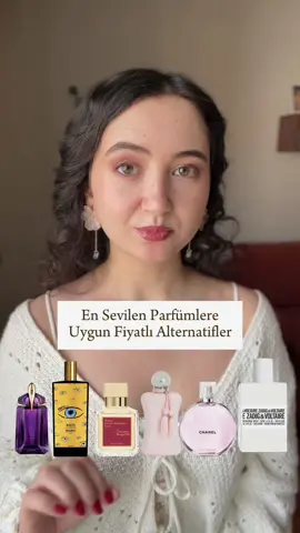 Sevilen yüksek fiyatlı parfümlere daha uygun fiyatlı alternatifler önermek istedim, bunlar “birebir” değil videoda da belirttiğim gibi benzer havada bulduğum parfümler beklentiniz bu yönde olursa daha doğru olur ♥️ buradakiler dışında sizin önereceğiniz alternatifler varsa yorumlara yazmayı unutmayın 🥰 Videoda reklam/işbirliği yoktur  #parfum #parfümler #parfümönerisi #parfümönerileri #parfümtiktok 